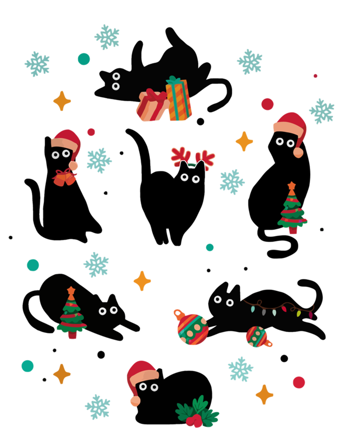 Black Cat Santa Ugly Christmas Xmas Cool Gift Bumper Sticker