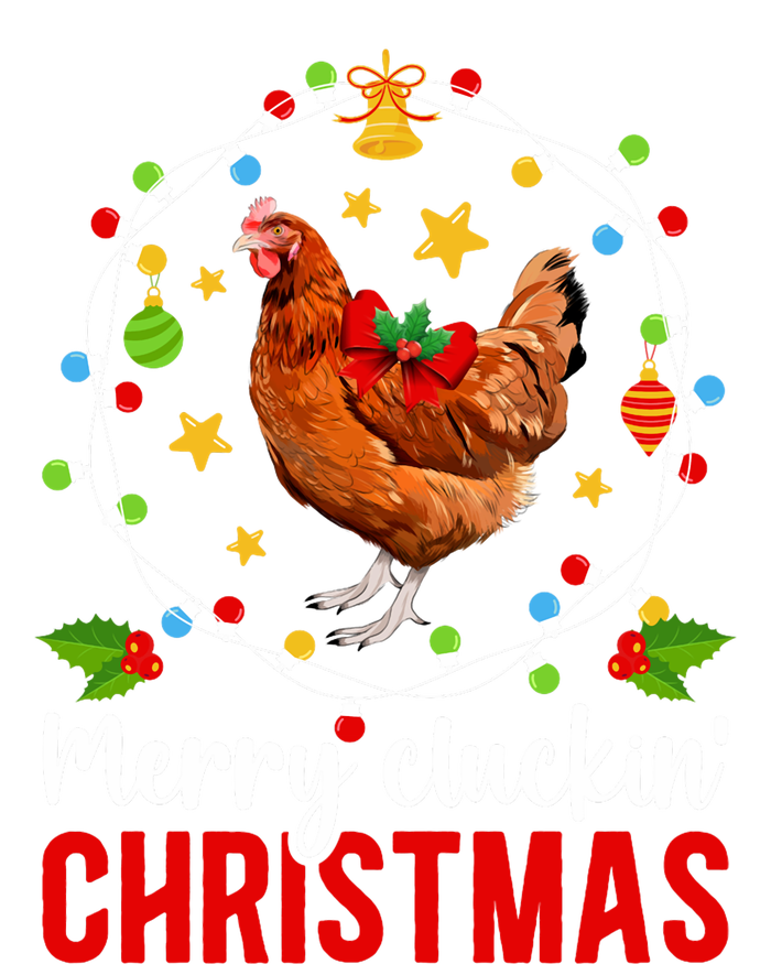 Merry Cluckin Christmas Chicken Owner Chicken Lover Xmas Long Sleeve T-Shirt