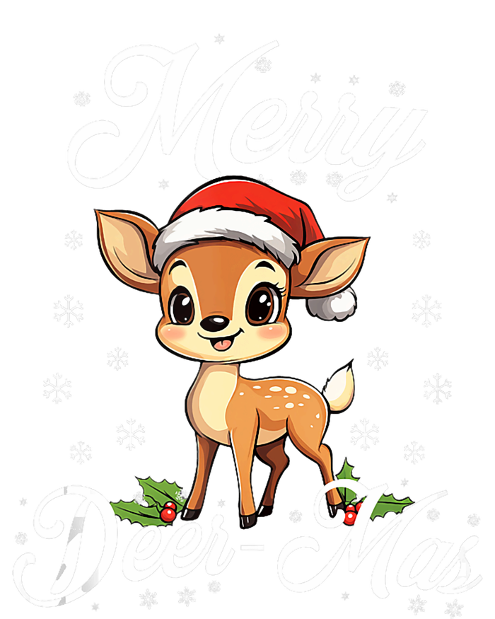 Merry Deermas Santa Deer Animal Lovers Christmas Puns Tank Top Women's Racerback Tank