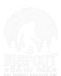 Bigfoot Saw Me But Nobody Believes Him Funny Sasquatch Yeti Women's V-Neck T-Shirt