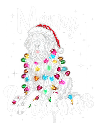 Saint Bernard Dog Merry Woofmas Christmas Lights Santa Hat Tank Top Sweatshirt