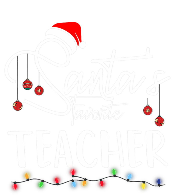 Santas Favorite Teacher Funny Christmas Santa Hat Light Wool Snapback Cap