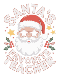 Santas Favorite Teacher Funny Teacher Christmas T-Shirt