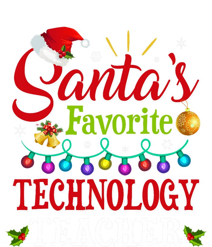 SantaS Favorite Technology Teacher Christmas Light T-Shirt