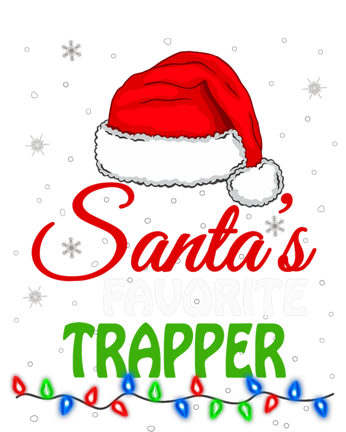 SantaS Favorite Trapper Santa Hat Lights. Funny Christmas T-Shirt