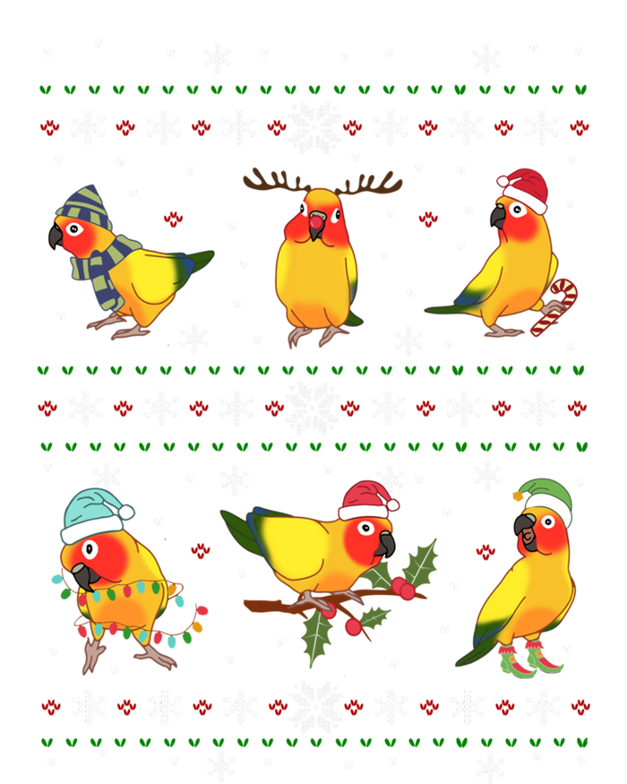 Funny Santa Parrot Decorations Sun Conure Ugly Christmas Cute Gift T-Shirt