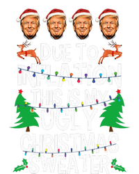 Trump Due To Inflation Ugly Christmas Sweaters Ladies Essential Tank