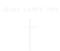 Jesus Loves You Cross Minimalist Christian Religious Jesus T-Shirt