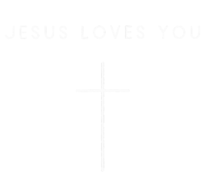 Jesus Loves You Cross Minimalist Christian Religious Jesus T-Shirt