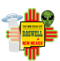 Roswell Nm New Mexico Ufo Alien Crash Site 1947 Zia T-Shirt