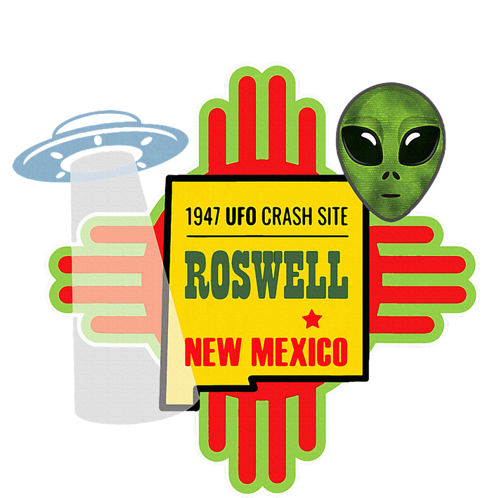 Roswell Nm New Mexico Ufo Alien Crash Site 1947 Zia T-Shirt