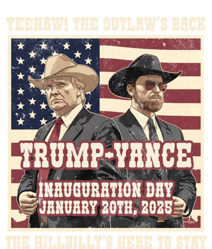 Victory Trump Vance 2024 Outlaw Hillbily Inauguration T-Shirt