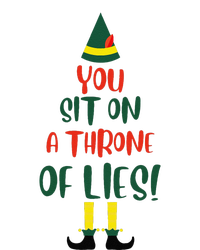 You Sit On A Throne Of Lies Quote Funny Christmas Hoodie