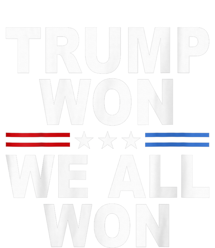 Trump Won We All Won 2024 Usa Flag Trump Won Grommeted Golf Towel