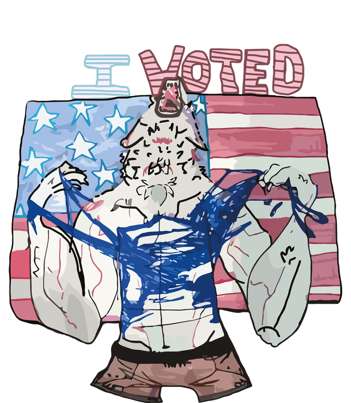 I Voted Werewolf Kids Sweatshirt