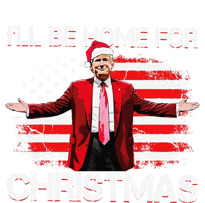 Trump 2024 ILl Be Home For Christmas Funny Trump Xmas 2024 T-Shirt