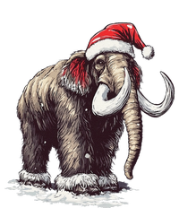 Santa Hat On Christmas Mammoth For Funny Tall Long Sleeve T-Shirt