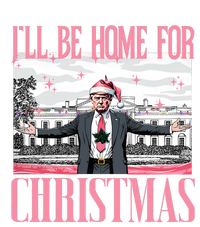 ILl Be Home For Christmas Funny Santa Claus Trump 2024 T-Shirt