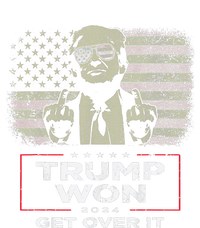 Trump Won Get Over It 2024 Vintage America Flag T-Shirt