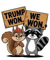 Trump Won We Won Peanut Squirrel & Fred Raccoo 2024 Ladies Long Sleeve Shirt