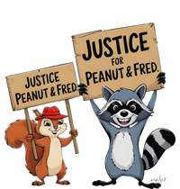 Peanut Squirrel & Fred Raccoo Justice For Peanut Wanted Cooling Performance Long Sleeve Crew