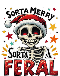 Sorta Merry Sorta Scary Funny Christmas Skeleton T-Shirt