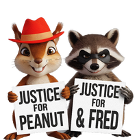 Peanut Squirrel & Fred Raccoo Justice For Peanut Wanted Hoodie