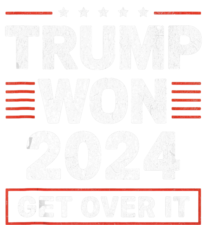 Trump Won Get Over It 2024 Pom Pom 12in Knit Beanie