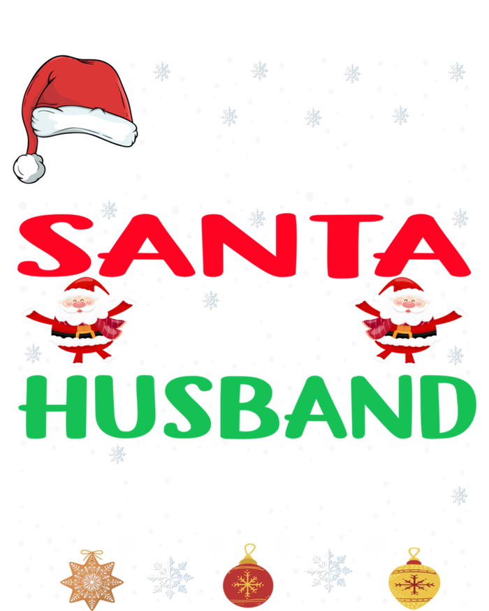 Family Funny Dear Santa My Husband Did It Christmas Pajama Gift Stripe Pom Pom Beanie