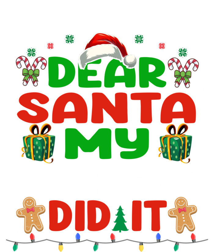 Family Funny Dear Santa My Wife Did It Christmas Pajama Gift Hoodie