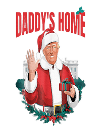 DaddyS Home Funny Santa Trump Christmas 2024 New President Striped Beanie with Solid Band