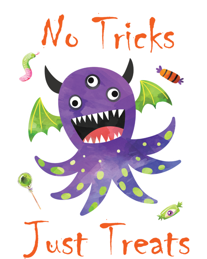 Fun Monster Gift – No Tricks Just Treats Cute Gift Zip Tote Bag