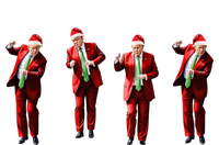 Funny Trump Dance Santa Claus Christmas Xmas Pajamas Holiday T-Shirt