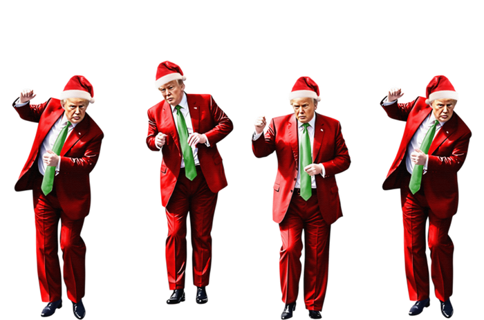 Funny Trump Dance Santa Claus Christmas Xmas Pajamas Holiday T-Shirt