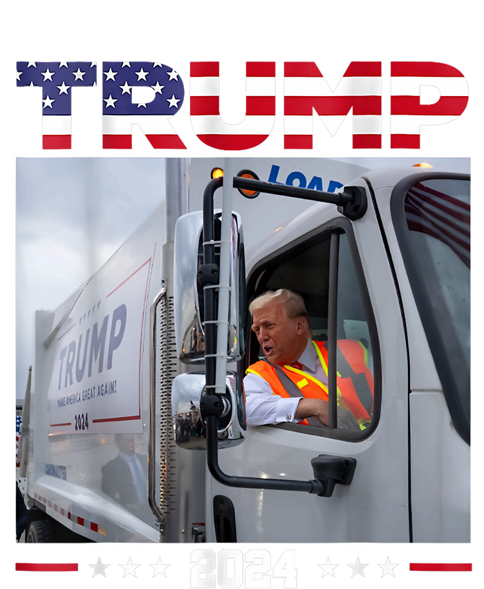 Donald Trump Rides Garbage Truck Garbage Truck Trump 2024 Flexfit Unipanel Trucker Cap