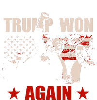 Trump Won Again 47 President American Flag Inauguration 2025 T-Shirt