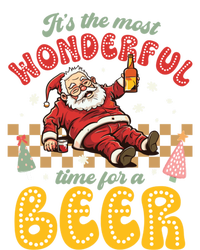 Funny Christmas Santa Claus Ing Beer Wonderful Time Great Gift Tall Hoodie