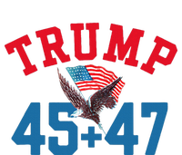 Patriotic Trump 45 And 47 Victory Winner Won Patriotic Flag T-Shirt