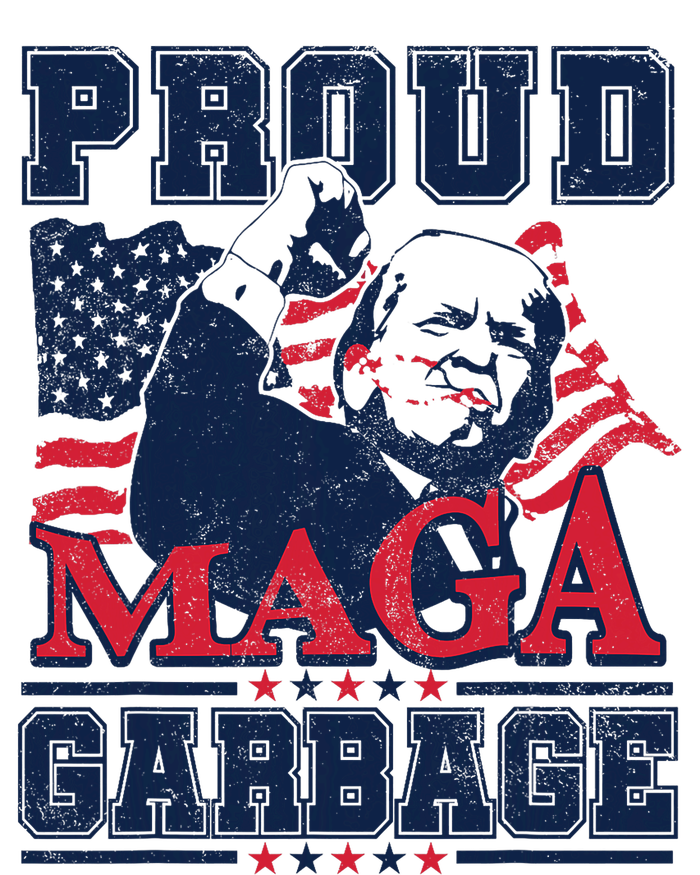 Proud Maga Garbage Vote Trump 2024 Trump Supporter Garbage Platinum Collection Golf Towel