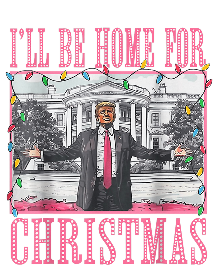 ILl Be Home For Christmas Santa Funny Trump Xmas Pajamas Tall Hoodie