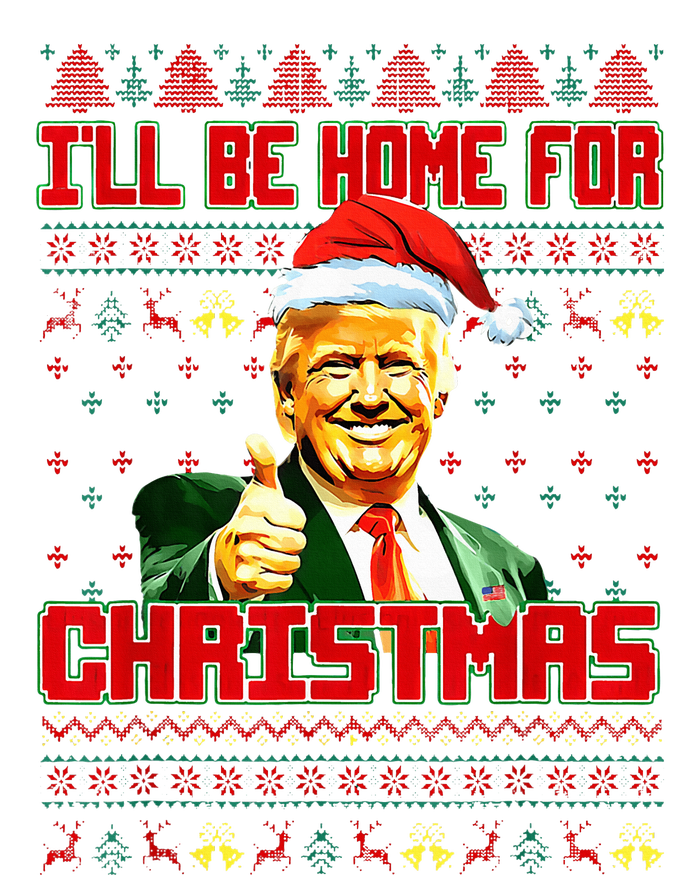 ILl Be Home For Christmas Funny Santa Claus Trump 2024 Tank Top