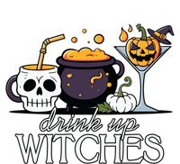 Funny Halloween Gift Up Witches Cocktail Skull Cup Gift T-Shirt