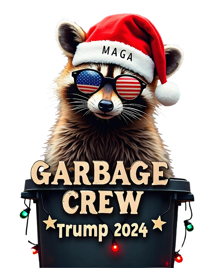 Christmas Maga Raccoon Garbage Crew Trump 2024 T-Shirt