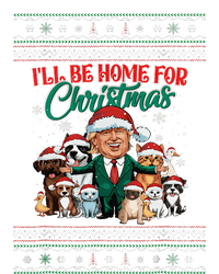 ILl Be Home For Christmas Funny Santa Claus Trump 2024 Performance Fleece Hoodie