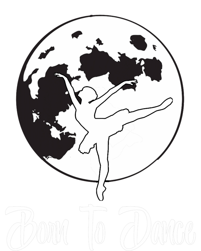 Born To Dance Silhouette Dancing Moon Dancer Xmas Gift T-Shirt