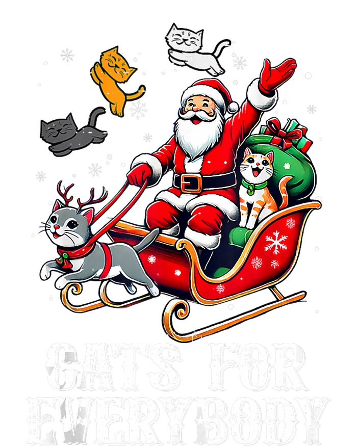 Cats For Everybody Christmas Cat Funny Xmas Santa Tank Top T-Shirt