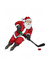 Funny Santa Claus Ice Hockey Best Pucking Christmas Gift Kids Tie-Dye T-Shirt