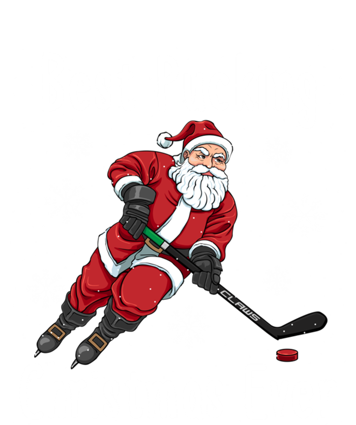 Funny Santa Claus Ice Hockey Best Pucking Christmas Gift Kids Tie-Dye T-Shirt