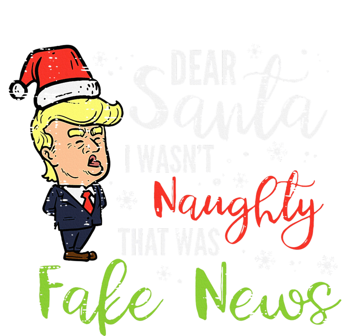 Christmas Trump Dear Santa Fake News Funny Xmas Valucap Bio-Washed Visor