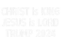 Christ Is King Jesus Is Lord Trump 2024 Christian Tie-Dye Long Sleeve Shirt